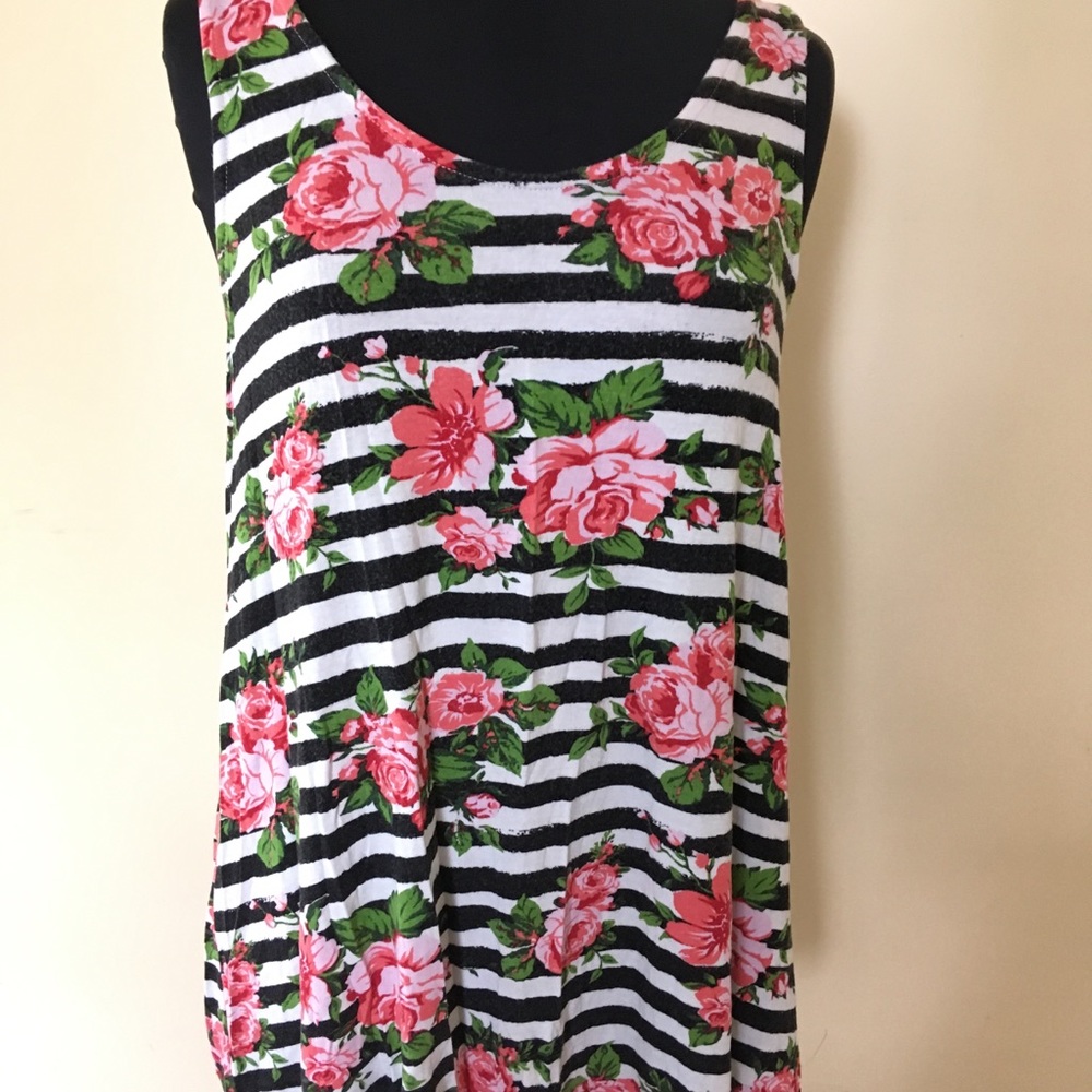 Essential Tank, long, flowy, and flattering top.